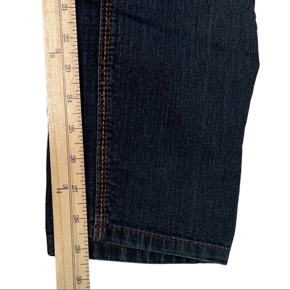 Seven 7 Women's Dark Wash Mid Rise Stretch Blue Denim Skinny Jeans Waist… - Picture 6 of 10